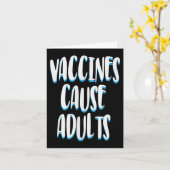 予防接種おもしろいユーモアのグラフィック大人のジョーク引用文 カード (黄色い花)