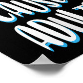 予防接種おもしろいユーモアのグラフィック大人のジョーク引用文 ポスター (角)