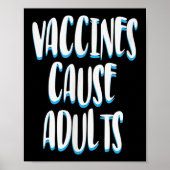 予防接種おもしろいユーモアのグラフィック大人のジョーク引用文 ポスター (正面)