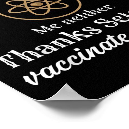 予防接種おもしろいユーモアグラフィック引用文科学ポリオ ポスター (角)