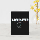 予防接種おもしろいユーモアグラフィック引用文Ch カード (黄色い花)