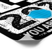 予防接種おもしろいユーモアグラフィック2021誕生日引用文 ポスター (角)