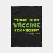 予防接種おもしろいユーモグラフィーカマラハリス引用文 フリースブランケット (正面)