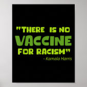 予防接種おもしろいユーモグラフィーカマラハリス引用文 ポスター (正面)