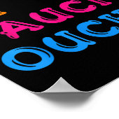 予防接種おもしろいユーモグラフィー引用文フォイ・オウチー ポスター (角)