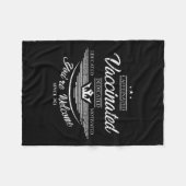 予防接種おもしろいユーモグラフィー引用文完全ワクチン フリースブランケット (正面(横))