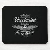 予防接種おもしろいユーモグラフィー引用文完全ワクチン マウスパッド (正面)