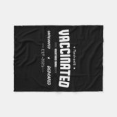 予防接種おもしろいユーモグラフィ引用文登録Nu フリースブランケット (正面(横))