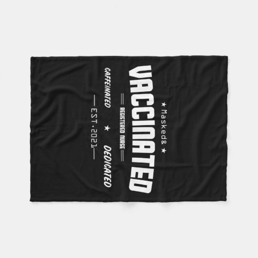 予防接種おもしろいユーモグラフィ引用文登録Nu フリースブランケット (正面(横))