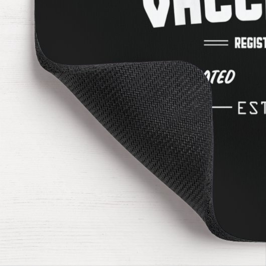 予防接種おもしろいユーモグラフィ引用文登録Nu マウスパッド (コーナー)