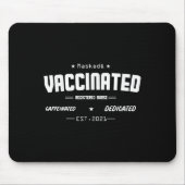 予防接種おもしろいユーモグラフィ引用文登録Nu マウスパッド (正面)