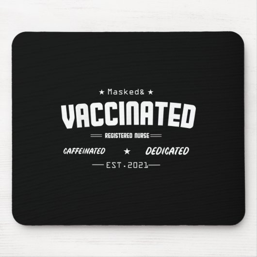 予防接種おもしろいユーモグラフィ引用文登録Nu マウスパッド (正面)