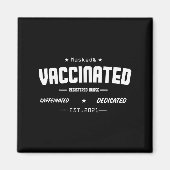 予防接種おもしろいユーモグラフィ引用文登録Nu マグネット (正面)