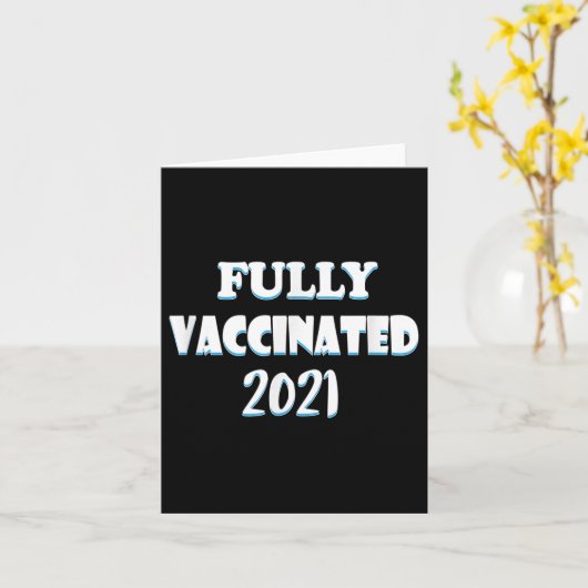 予防接種おもしろい引用文プロワクチン接種2021 カード (黄色い花)