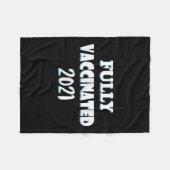 予防接種おもしろい引用文プロワクチン接種2021 フリースブランケット (正面(横))