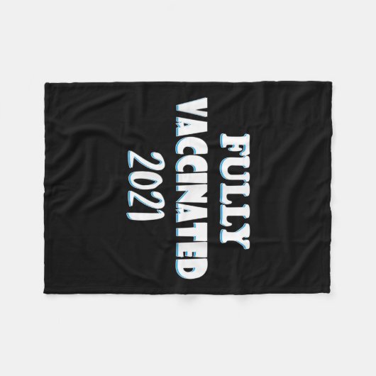 予防接種おもしろい引用文プロワクチン接種2021 フリースブランケット (正面(横))