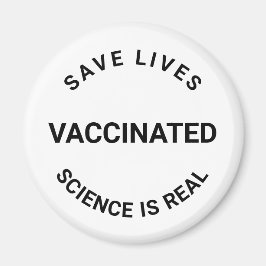 予防接種された実在科学は生救きの白黒 マグネット