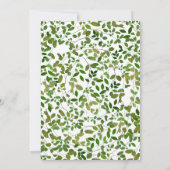 予防接種された検疫終了懇親会蝶 招待状 (裏面)