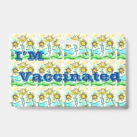 予防接種された バッジ (正面)