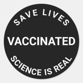 予防接種され、科学実在は黒い生活を送る ラウンドシール