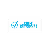 予防接種の完全予防接種のチェックマーク セルフインキングスタンプ (デザイン)