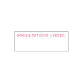 予防接種の必要な自己スタンプ セルフインキングスタンプ (デザイン)