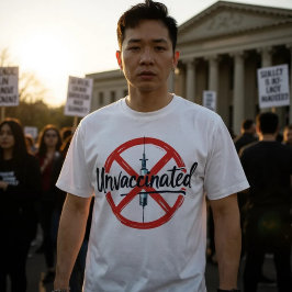 予防接種を受けていないティー Tシャツ