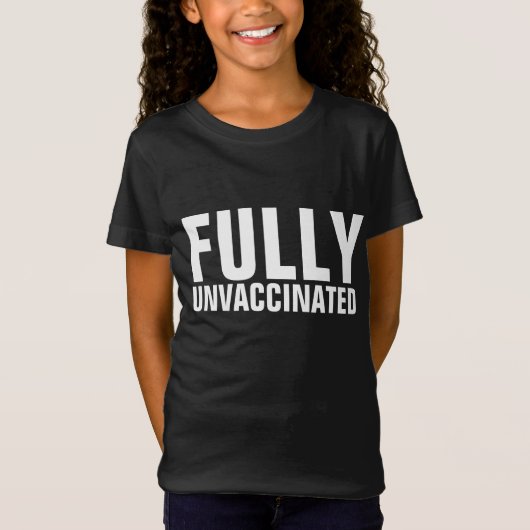 予防接種を受けていない子供のTシャツ Tシャツ (正面)