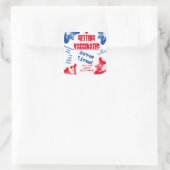 予防接種を受ける スクエアシール (バッグ)