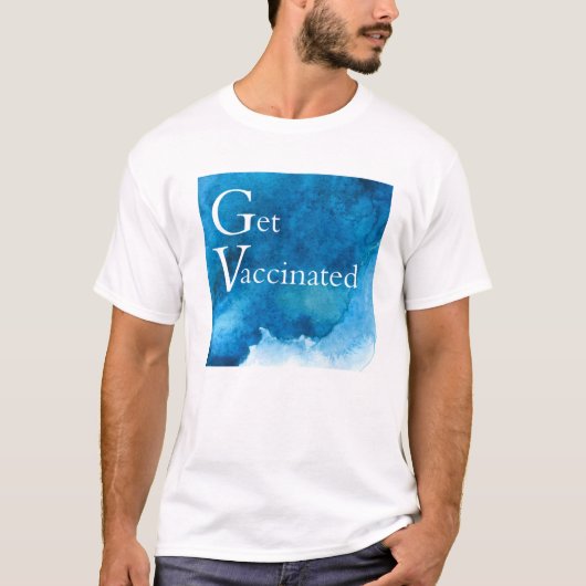 予防接種を受ける Tシャツ (正面)