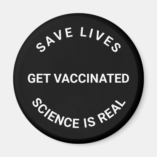 予防接種を受け、科学は実在生き救ているクール マグネット (正面)