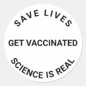 予防接種を受け、科学実在は生き救ているカスタムこと ラウンドシール (正面)