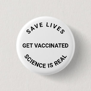 予防接種を受け、科学実在は生き救ているカスタムこと 缶バッジ