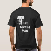 予防接種を受け! Tシャツ (裏面)