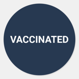 予防接種ダークネイビーブルーのカスタマイズ可能 ラウンドシール