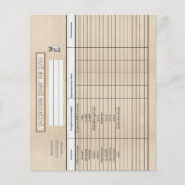 予防接種チャート木製背景 (正面)