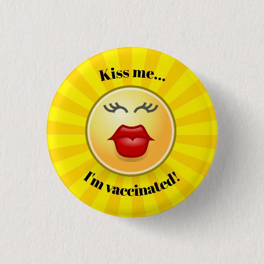 予防接種デザインボタン 缶バッジ (正面)