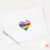 予防接種ハート ラウンドシール (封筒)