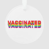 予防接種プライドlgbtゲイレインボーレトロカラー オーナメント (裏面)