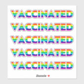 予防接種プライドlgbt lgbtqゲイレインボーカラー シール (シート)