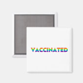 予防接種プライドlgbt lgbtqゲイレインボーカラー マグネット (正面/裏面)