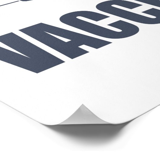 予防接種プロワクチンの声明を嫌わない ポスター (角)