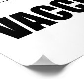 予防接種プロワクチンの声明を嫌わない ポスター (角)