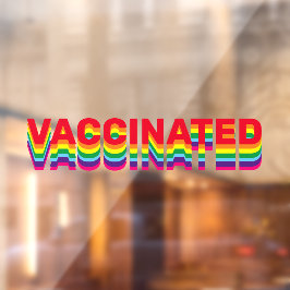 予防接種レインボーゲイ同性愛者プライドカスタム文字 ウィンドウサイン