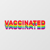 予防接種レインボーゲイ同性愛者プライドカスタム文字 ウィンドウサイン (シート)