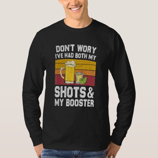 予防接種完了 テキーラ大好き Tシャツ (正面)