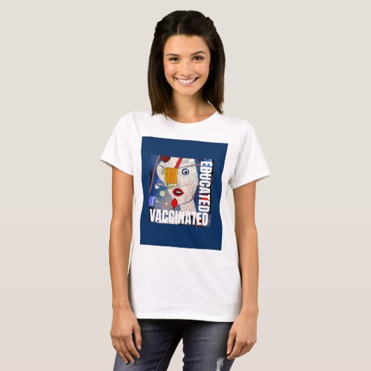 予防接種教育 Tシャツ (正面フル)