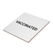 予防接種白黒ミニマルカスタム主義文字 タイル (側面)