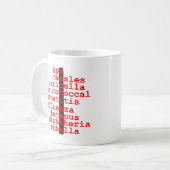 予防接種飲み物用品 コーヒーマグカップ (正面左)