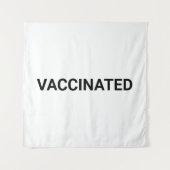 予防接種、カスタマイズ可能な白黒 タペストリー (正面)